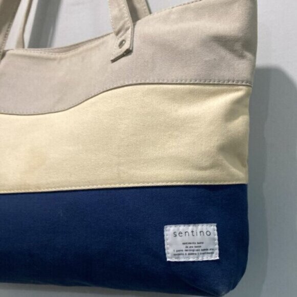 Sentino Colour Block Canvas Tote - Picture 5 of 12